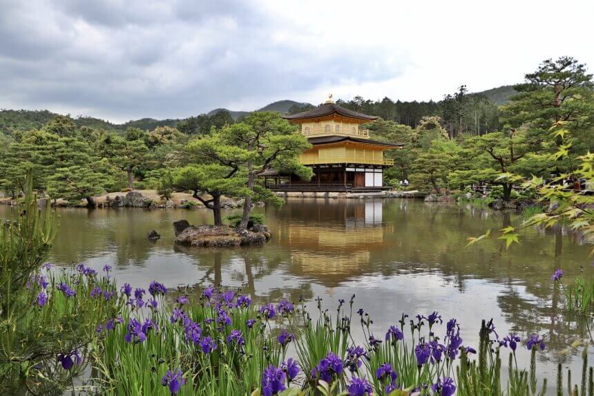 Het gouden paviljoen is een must-see in Kyoto