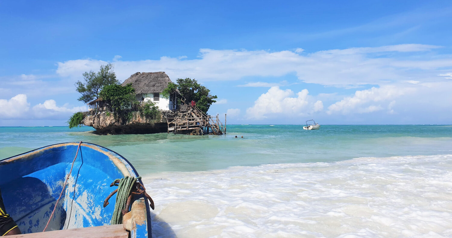 Alleen op Zanzibar: per boot naar je restaurant!