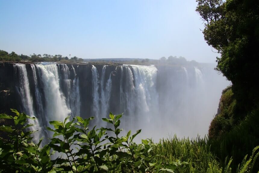 Victoria watervallen in Zimbabwe