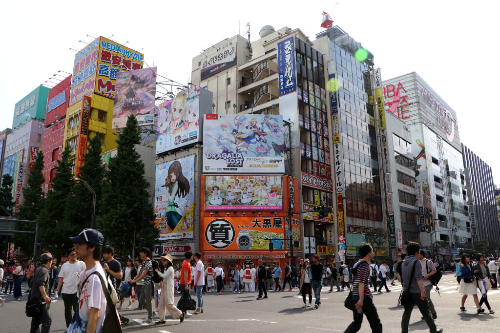 Voor anime en manga winkels moet je in de wijk Akihabara zijn. 