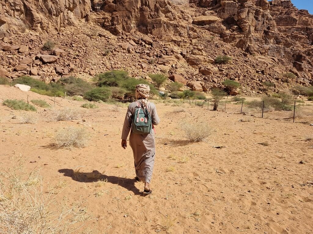 Onze gids in Wadi Disah