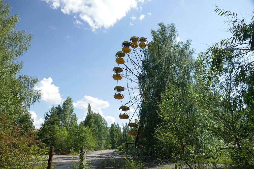 Het beroemde reuzenrad in Tsjernobyl is nooit open gegaan