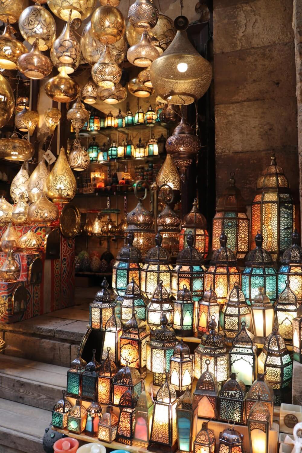 De bazaar van Cairo is de grootste ter wereld