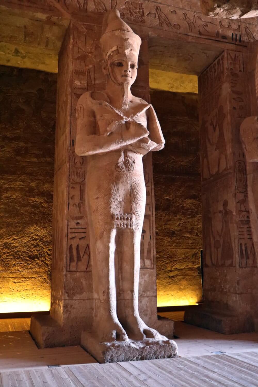 De tempel werd gebouwd door farao Ramses II 