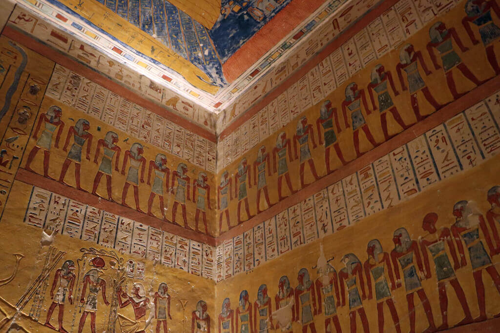 Een graftombe in de Vallei der Koningen in Egypte