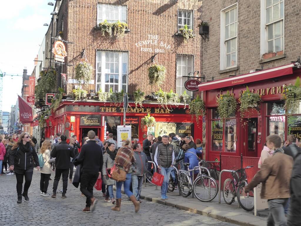 De beroemde Temple Bar in Dublin, ierland