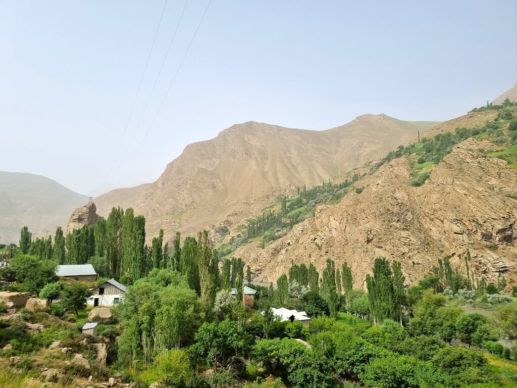 De Wakhan Vallei is prachtig groen