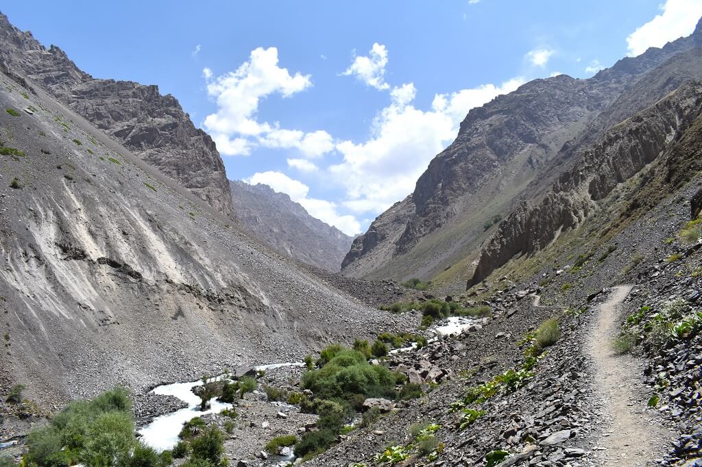 Wandelen naar Jizeu in Tadzjikistan