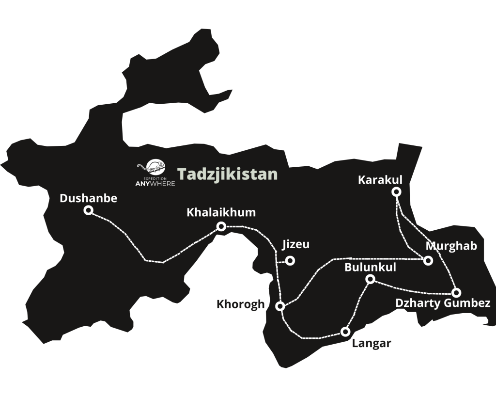 Reisroute rondreis Tadzjikistan twee weken