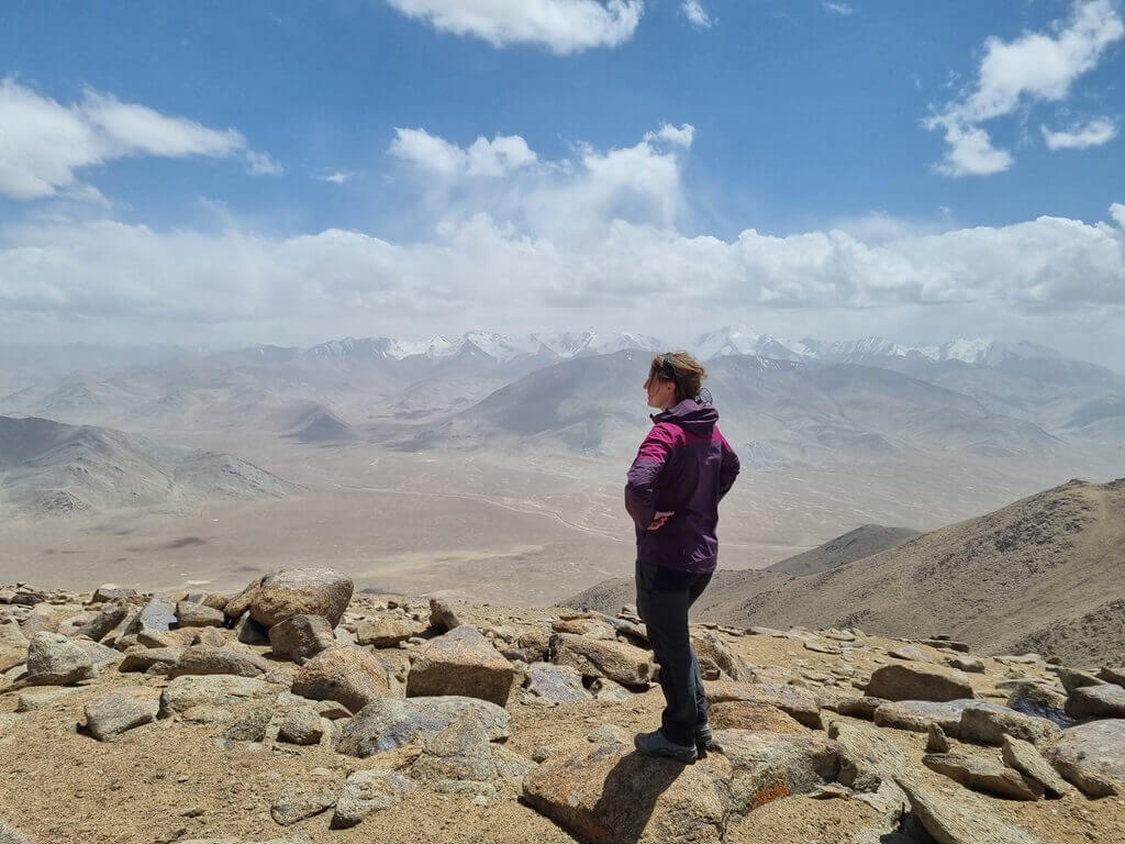 Uitzicht over het Pamir-gebergte