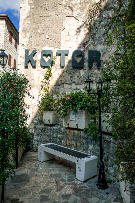 De oude stad van Kotor Montenegro