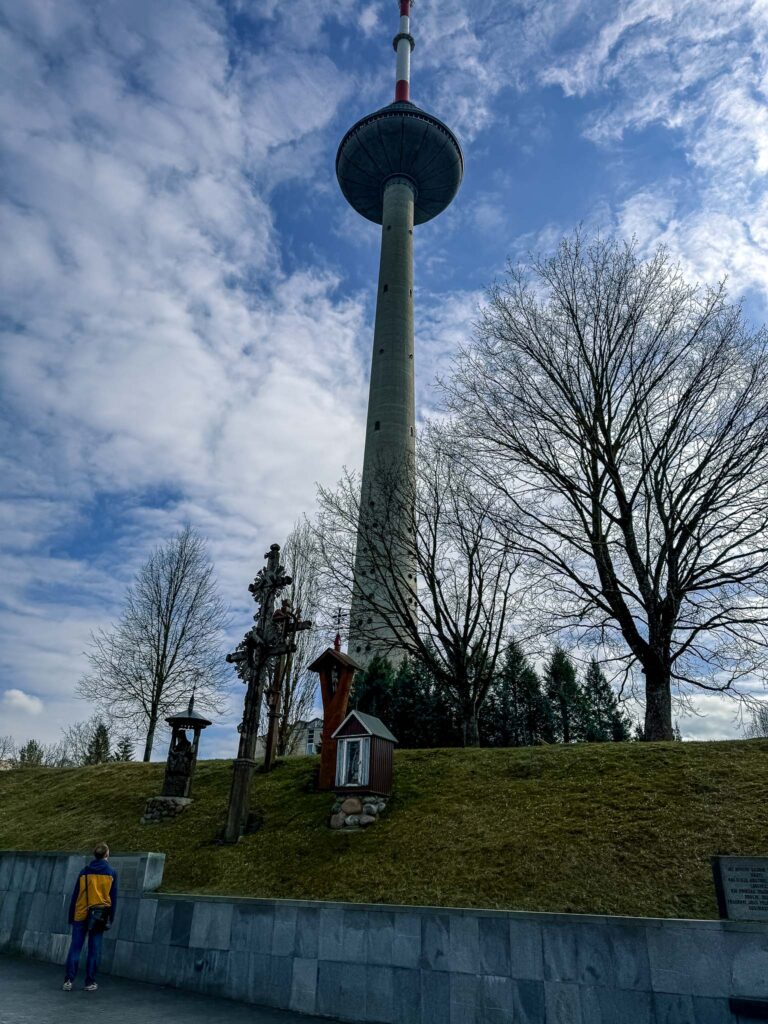 Uitzicht van de Tv toren op Vilnius Litouwen