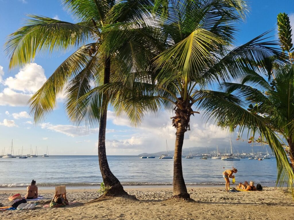 Plage de l'Anse a l'Ane is een fijn strand niet ver van Fort-de-France