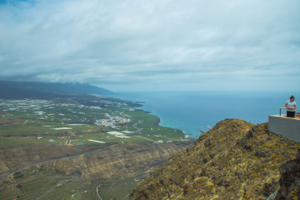 Uitzicht Mirador el Time op het lavaveld