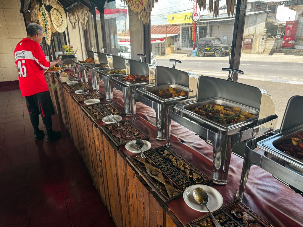 Lunch tijdens de mountainbike tour