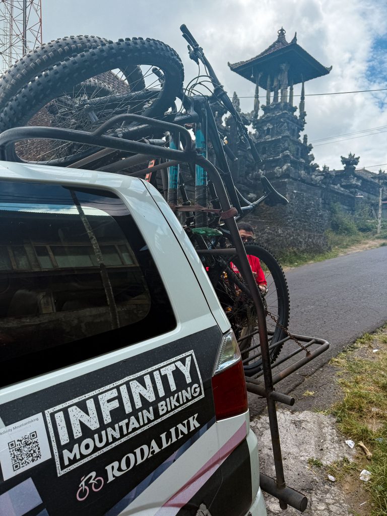 Vertrekpunt mountainbiketour deel 2 Bali