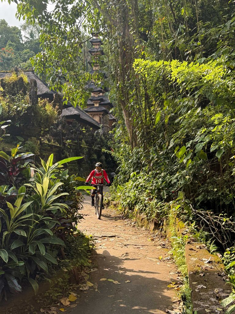 Einde mountainbiketour in Ubud