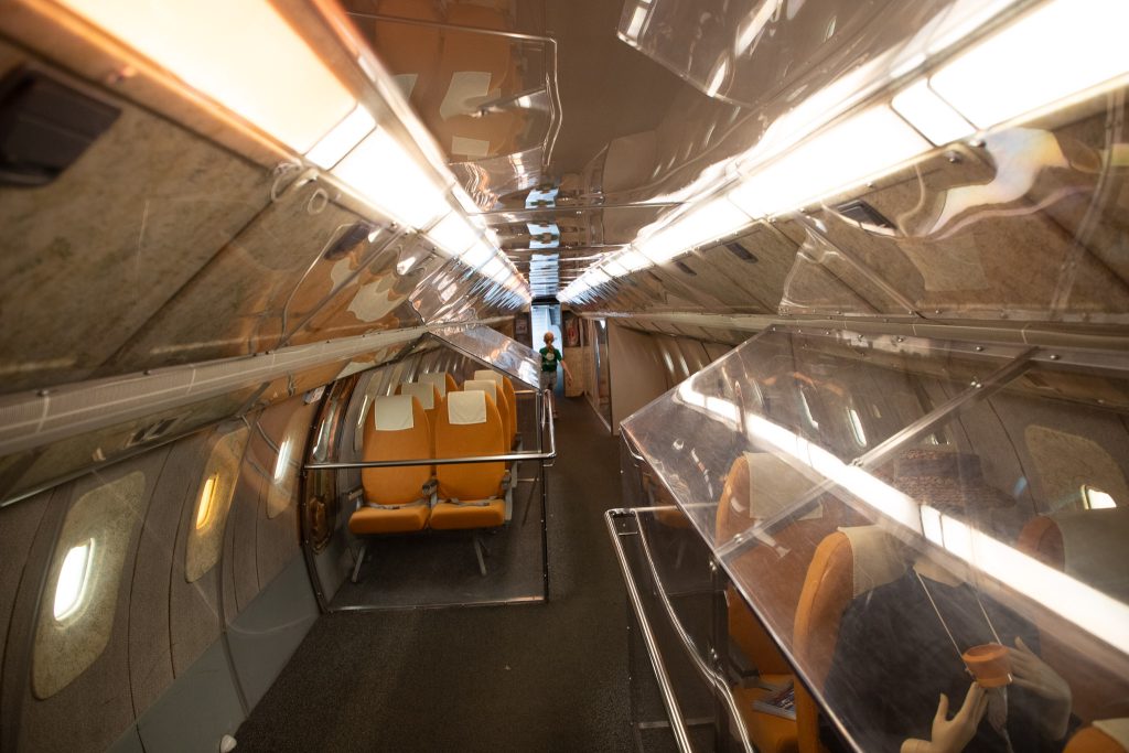 Interieur van de Tupolev