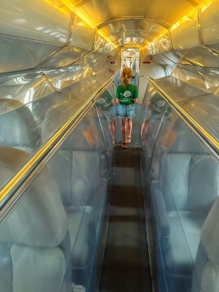 Interieur van de Concorde