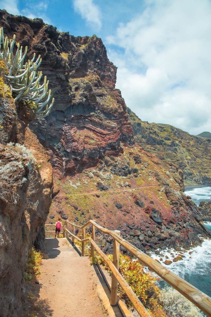 Het wandelpad naar Playa de Nogales