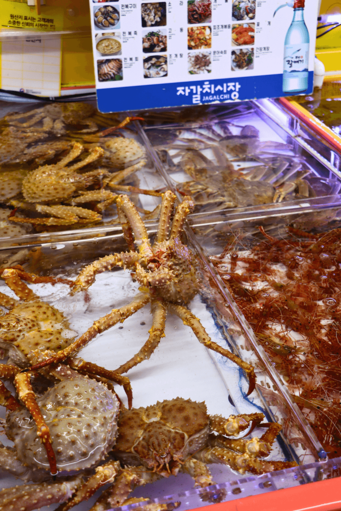 Zuid-Korea staat bekend om de king krab restaurants
