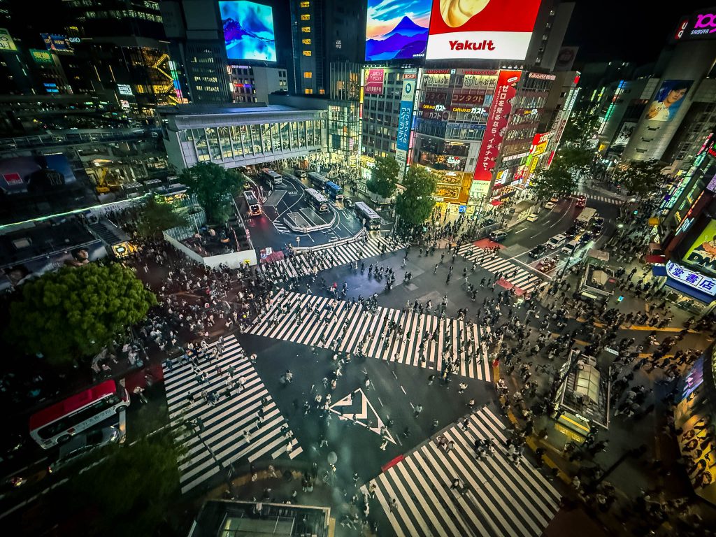 Shibuya crossing in Tokio Japan