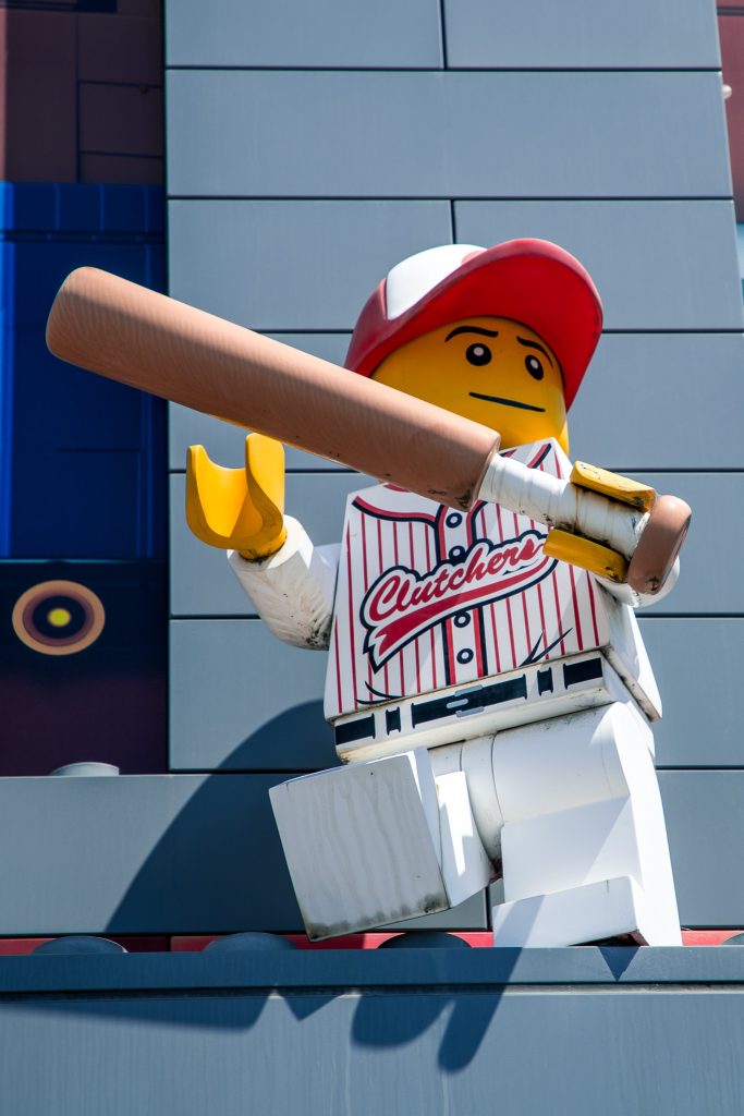 Honkbal lego mannetje 