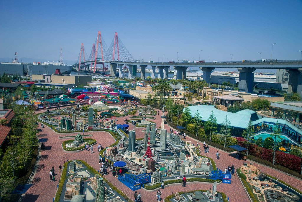 Uitzicht vanuit de Observation Tower in Legoland Japan