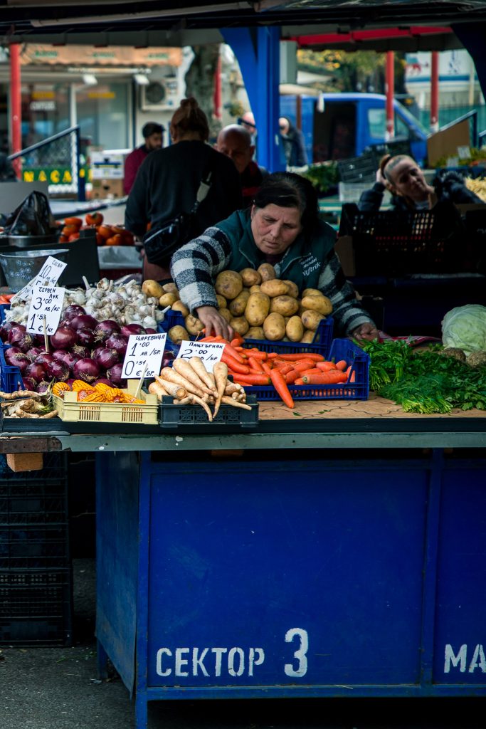 Fruit verkoop op de Woman’s market