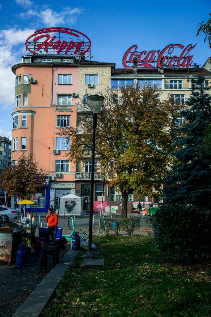 Oversteek naar de Vitosha Boulevard