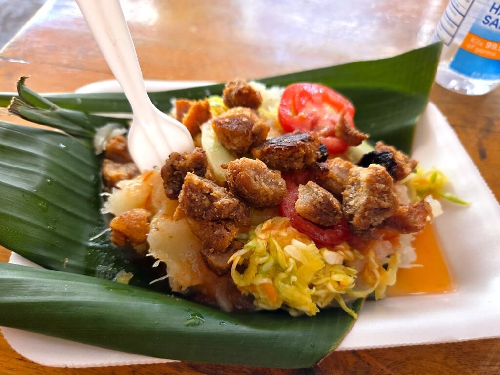 Yuca Con Chicarron is een typisch El Salvadoriaans gerecht