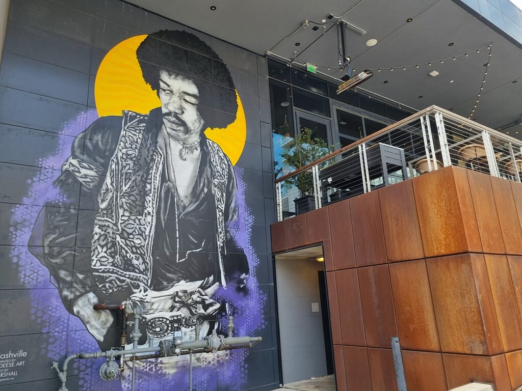 Nashville heeft veel murals die je kunt bewonderen