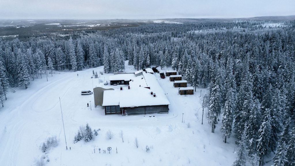 Complex Arctic Nest van bovenaf