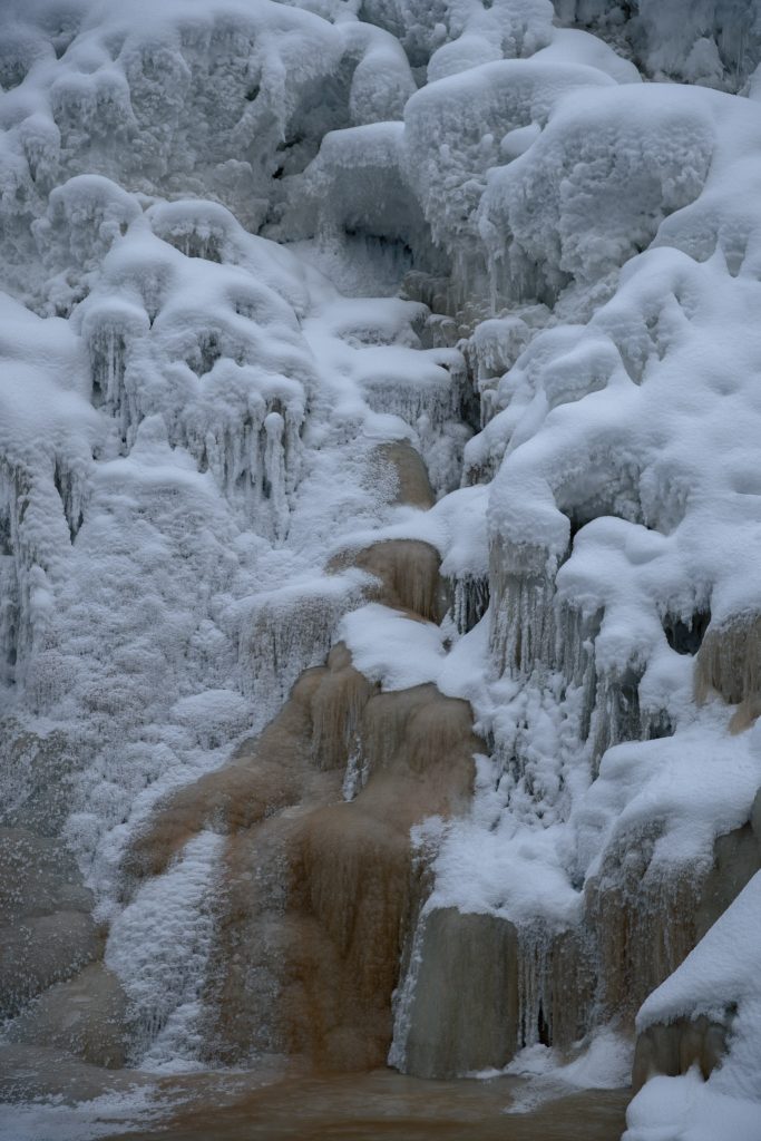 Bevroren waterval Finland