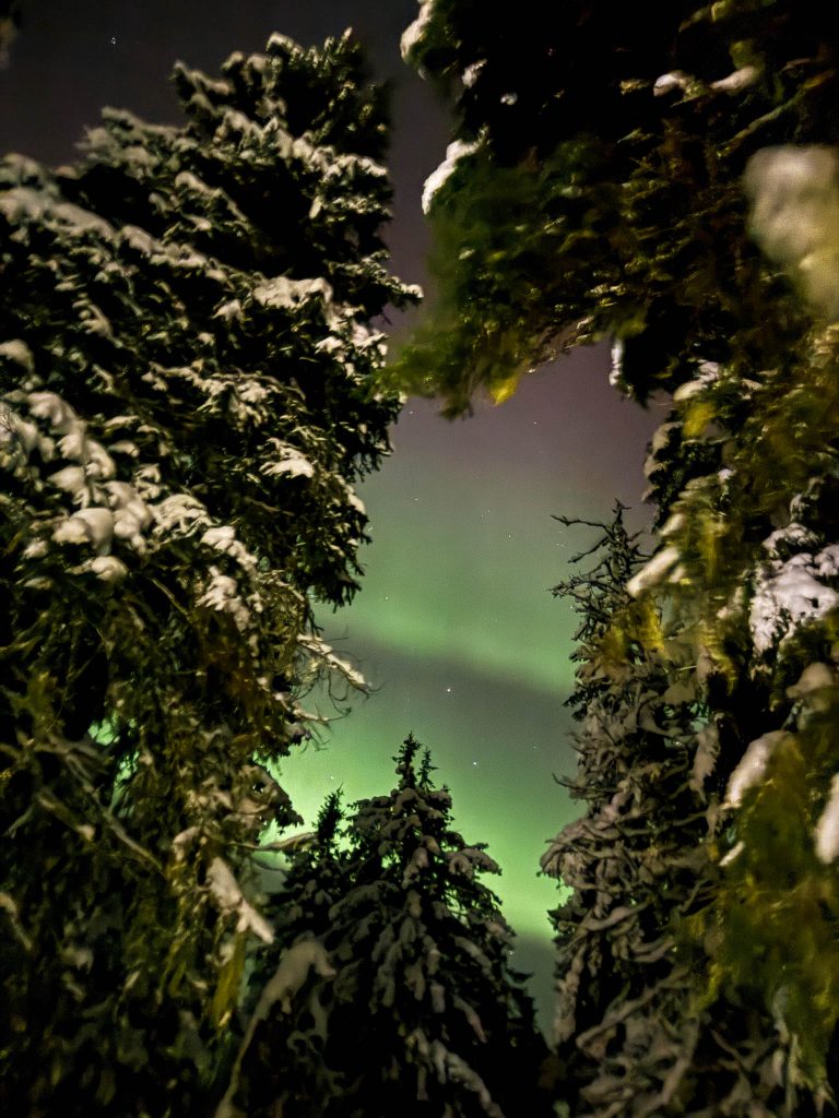 Noorderlicht in Paljakka Finland
