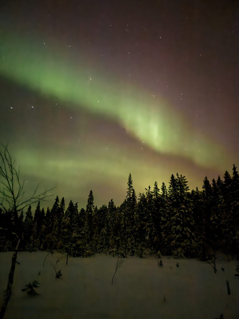 Noorderlicht in Paljakka Finland