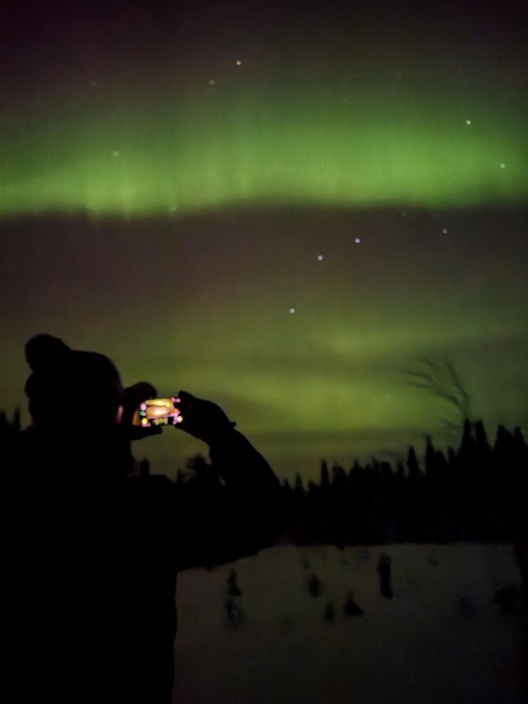 Noorderlicht in Paljakka Finland