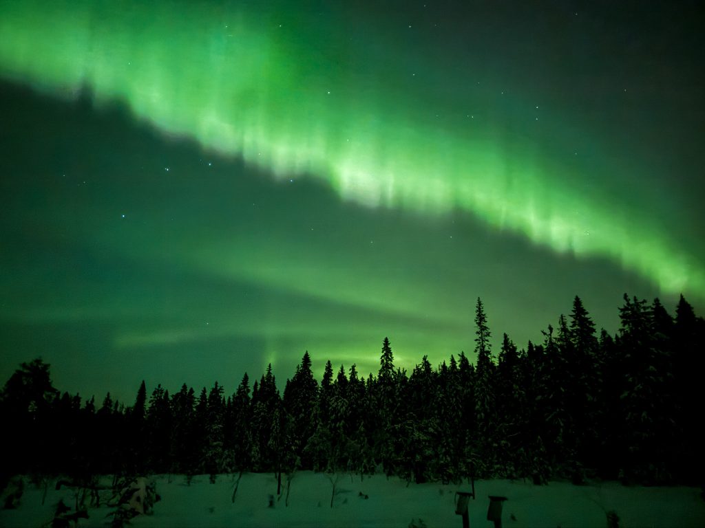 Noorderlicht in Paljakka Finland