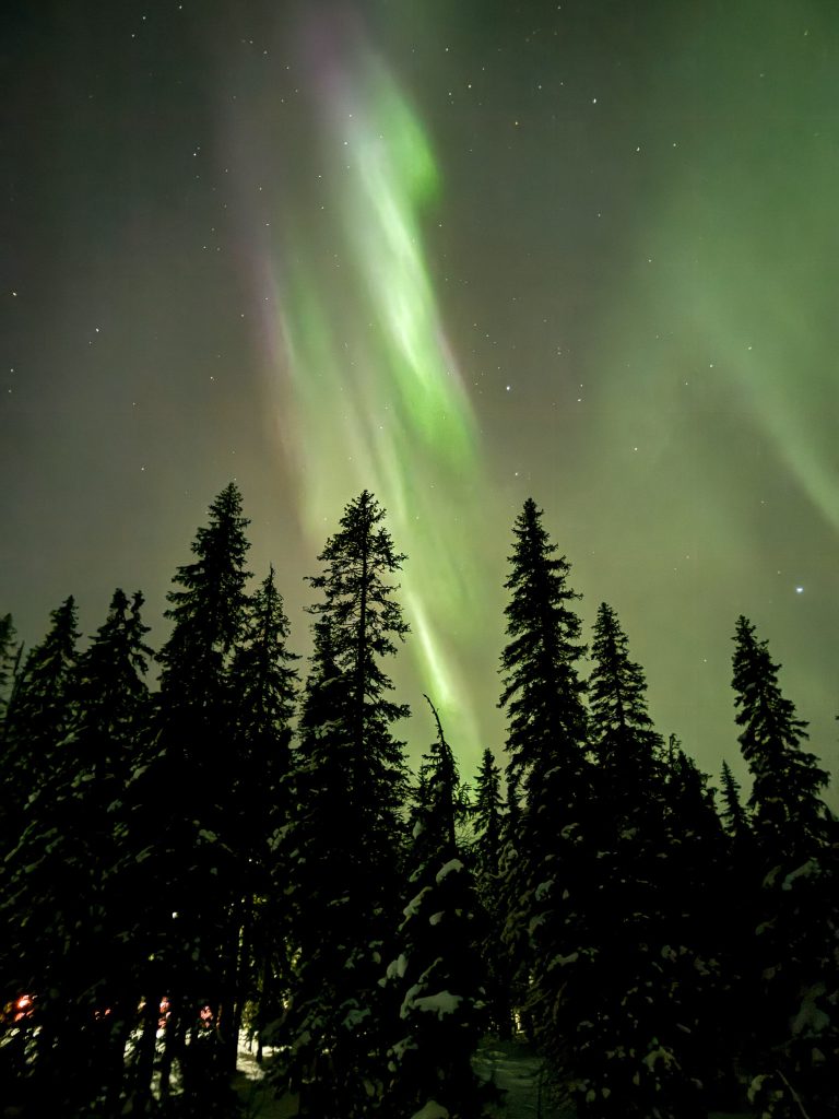 Noorderlicht in Paljakka Finland