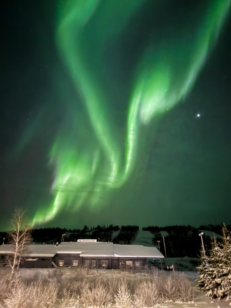 Noorderlicht in Paljakka Finland