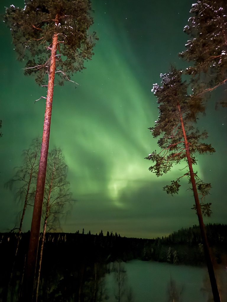 Noorderlicht in Paljakka Finland