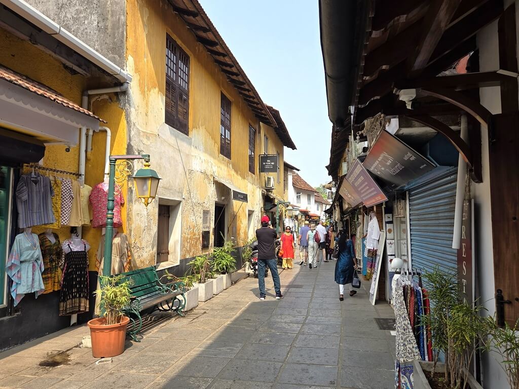 In Kochi is de Joodse wijk een belangrijke attractie