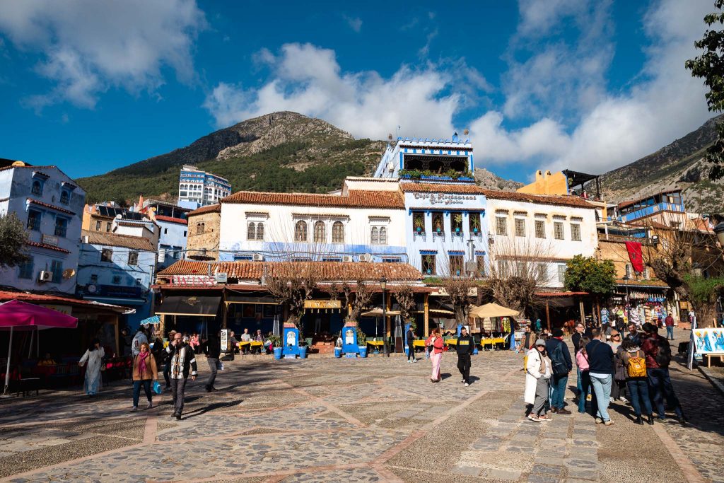 Place Outa el-Hammam in het hart van Chefchaouen