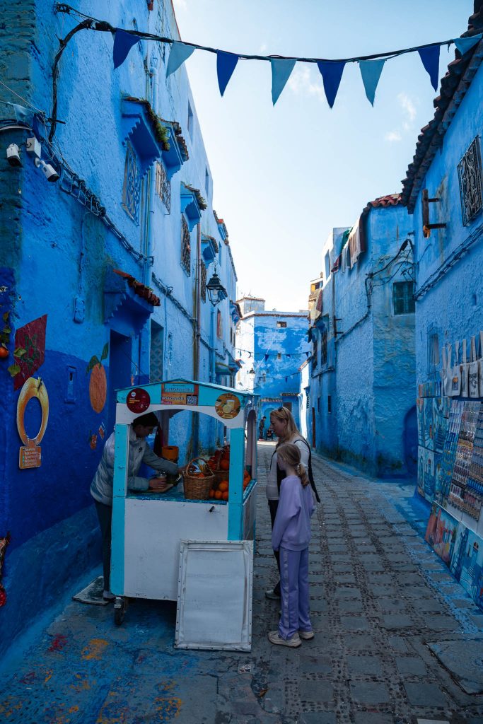 Sinaasappelverkoper Said in Chefchaouen