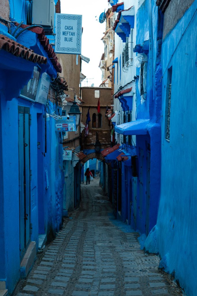 Net na de zonsopgang van Chefchaouen