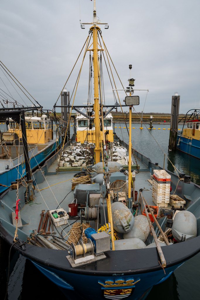 Mosselkotter in de haven van Bruinisse