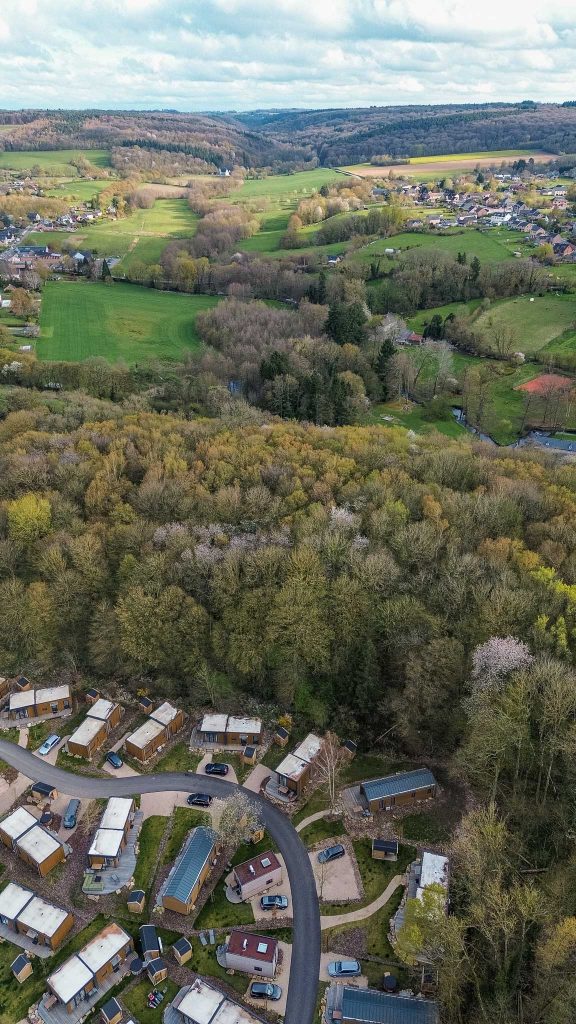 Drone shot Landal Namure Nature in Namen België