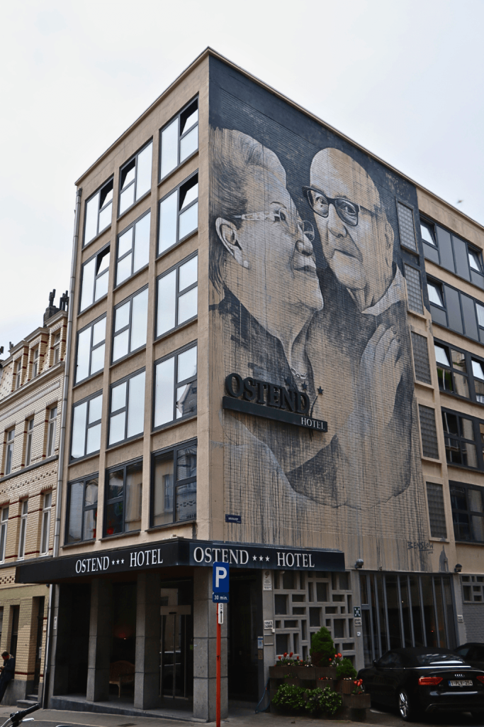 Street art in Oostende, Belgie
