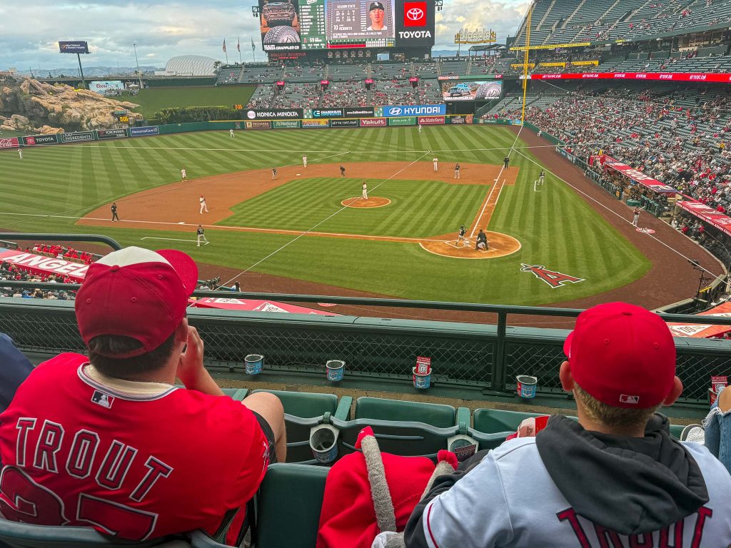 Baseball wedstrijd Los Angeles Angels