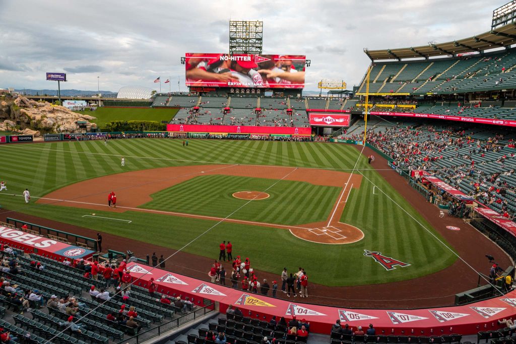 Baseball veld van de Los Angeles Angels in Anaheim